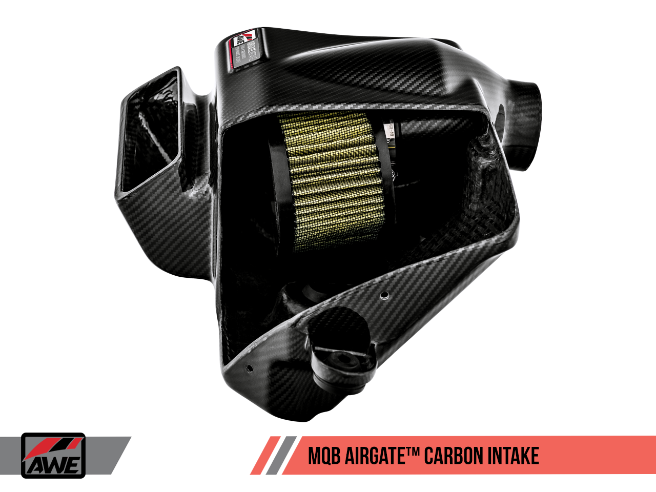 AWE AirGate™ Carbon Intake for Audi / VW MQB (1.8T / 2.0T) - Without Lid