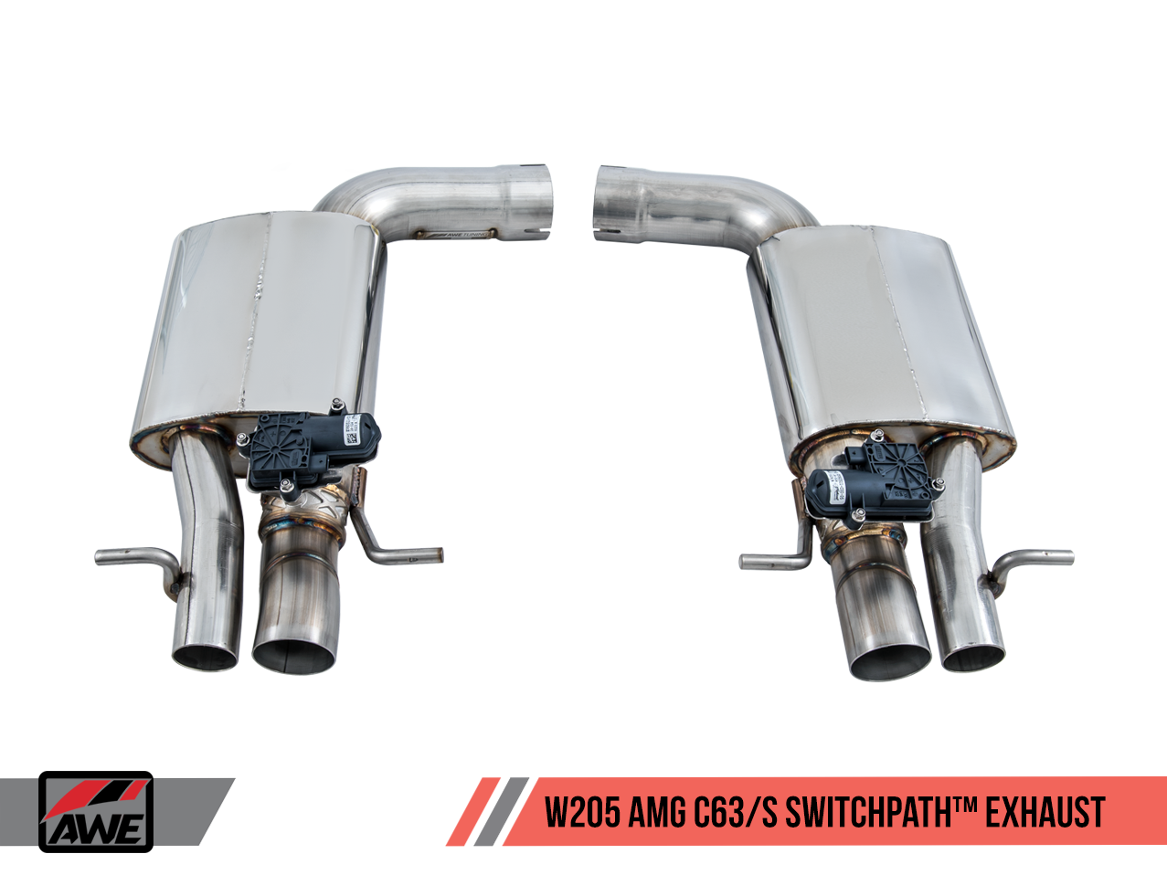 AWE SwitchPath™ Exhaust System for Mercedes-Benz W205 AMG C63/S Sedan - Non-Dynamic Performance Exhaust cars (no tips)