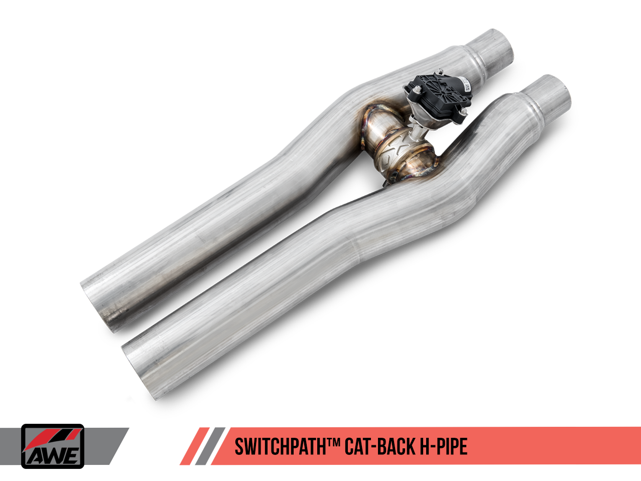 AWE SwitchPath™ Cat-back Exhaust for 15-17 S550 Mustang GT - Quad Outlet - Diamond Black Tips (MPC Valance)