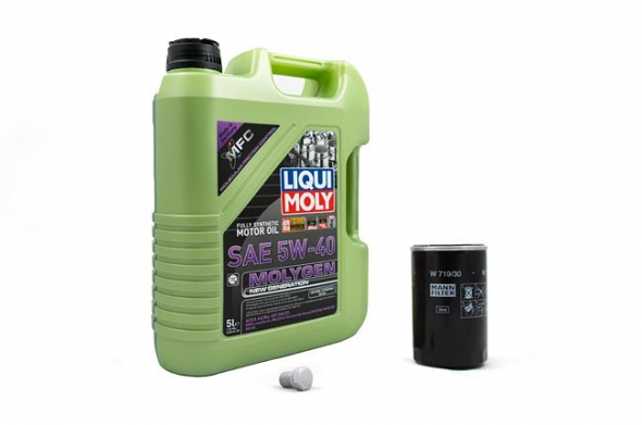 LIQUI MOLY MOLYGEN 5W/40 OIL SERVICE KIT FOR MK5 R32