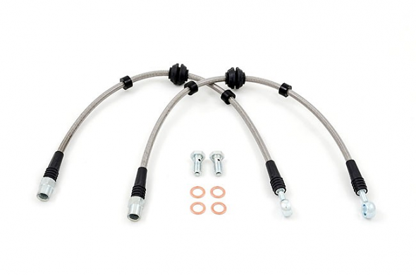 USP STAINLESS STEEL FRONT BRAKE LINES FOR MK3 VR6 (95.5 FOR98)