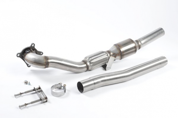 Milltek Downpipe w/Hi-Flow Sport Cat - To Fit Milltek 3" Exhaust - MK6 Golf R