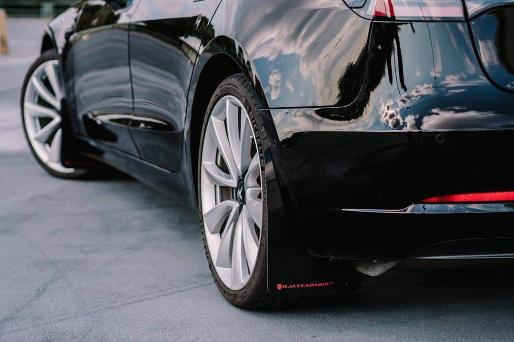 RALLY ARMOR UR MUD FLAPS: 2017+ TESLA MODEL 3