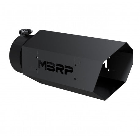 UNIVERSAL 4" HEXAGON SHAPED MBRP BLK SERIES EXHAUST TIP