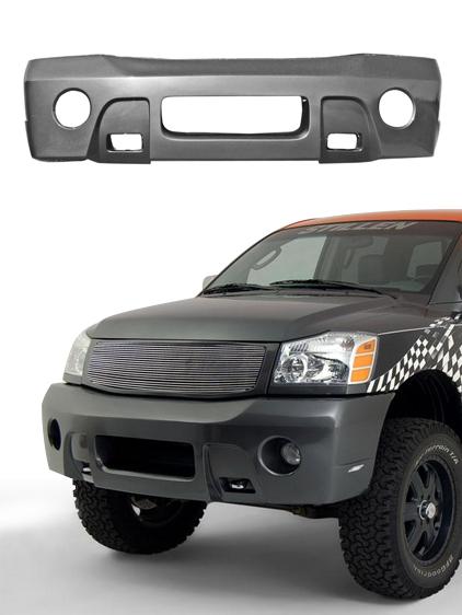 STILLEN BUMPER COVER SPOILER 04-07 NISSAN TITAN - 0