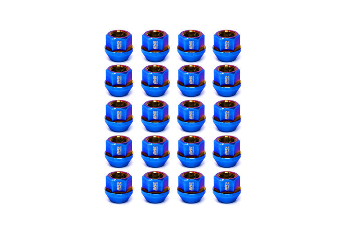 BMS Elite Titanium Lug Nuts - M14x1.25 - Cone Seat - Set of 20