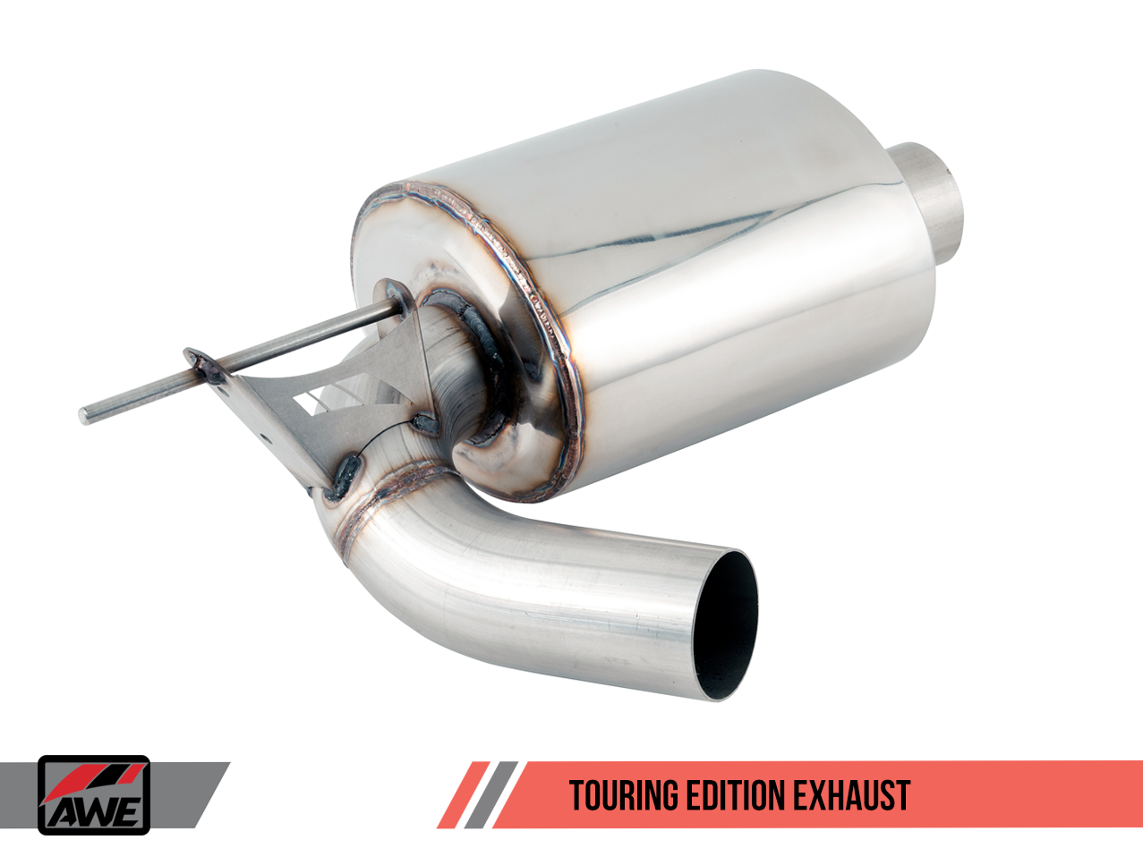 AWE Touring Edition Axle-back Exhaust for BMW F22 M235i / M240i - Chrome Silver Tips (102mm)