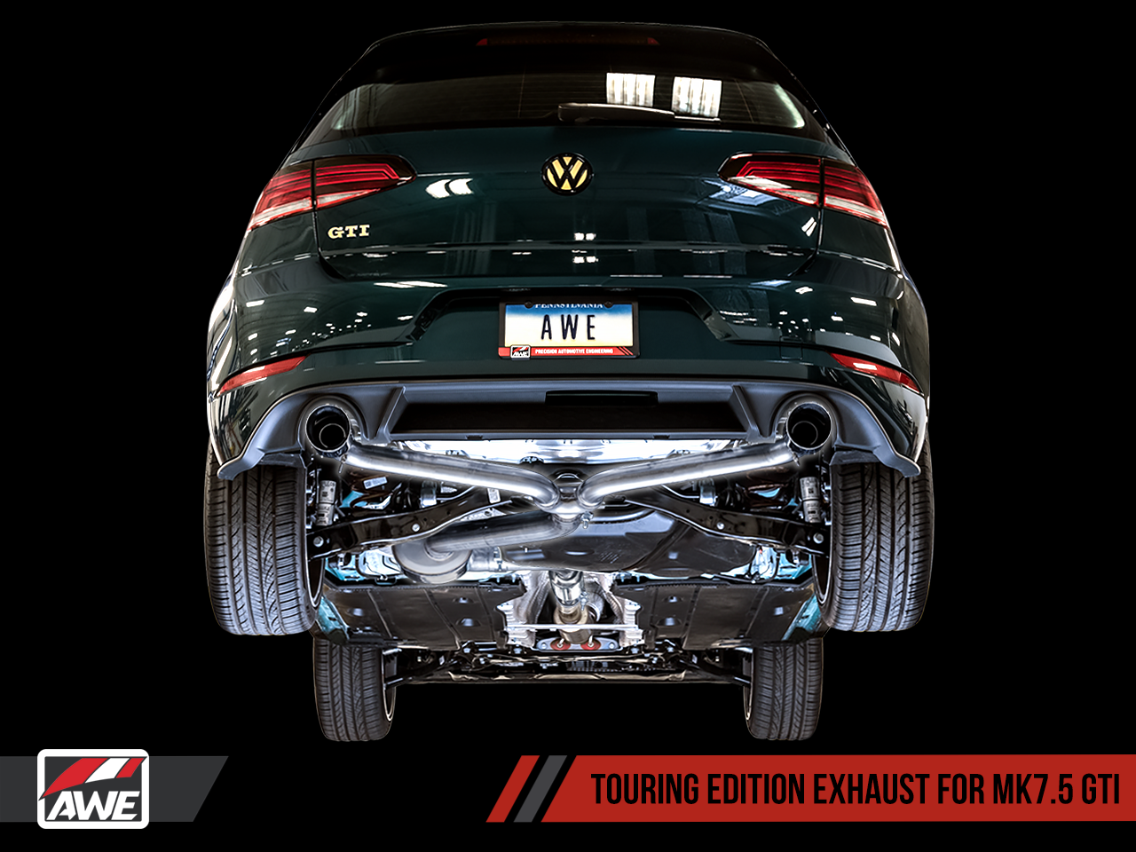 AWE Touring Edition Exhaust for VW MK7.5 GTI - Diamond Black Tips