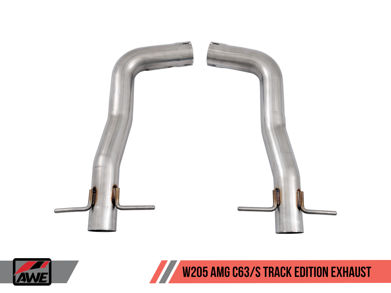 AWE Track Edition Exhaust System for Mercedes-Benz W205 AMG C63/S Coupe (no tips)