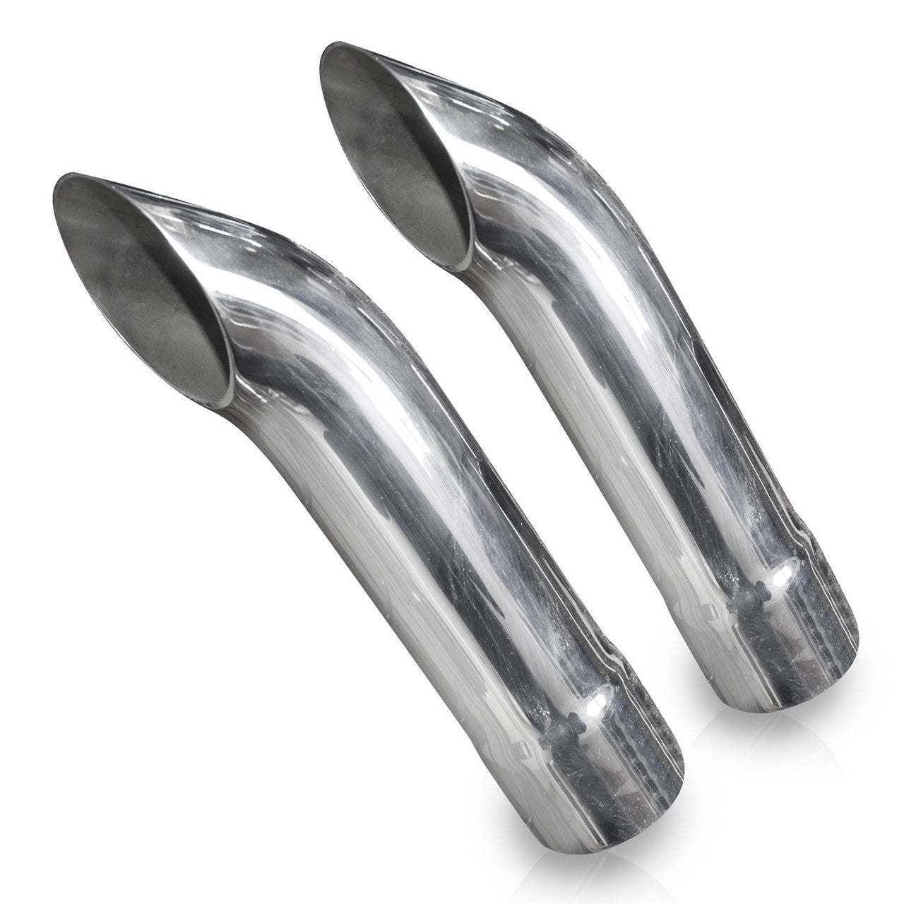 Stainless Works Extended Turn Down Tips- 2 1/2in ID Inlet 2 1/2in Body