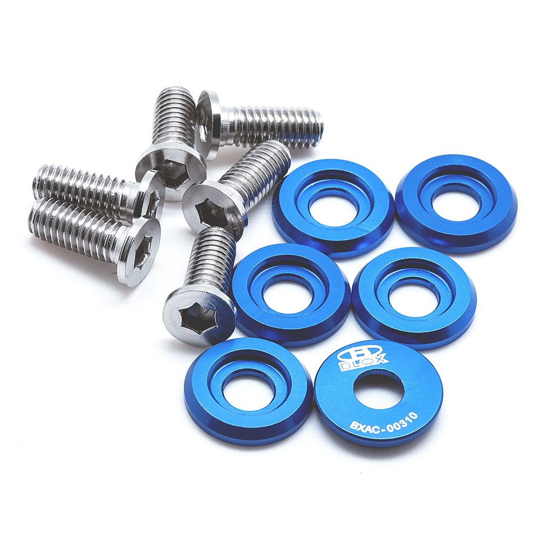 BLOX Racing Small Diameter Fender Washers - Blue