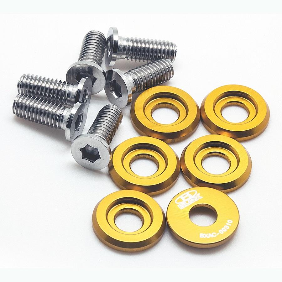 BLOX Racing Small Diameter Fender Washers - Gold