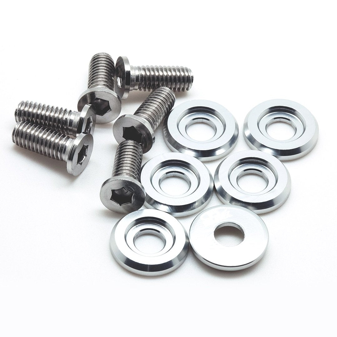 BLOX Racing Small Diameter Fender Washers - Polished