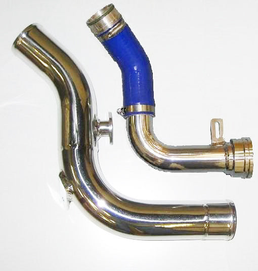 2.0T TSI BOOST HARD PIPE SET TURBO OUTLET AND THROTTLE BODY - BLUE