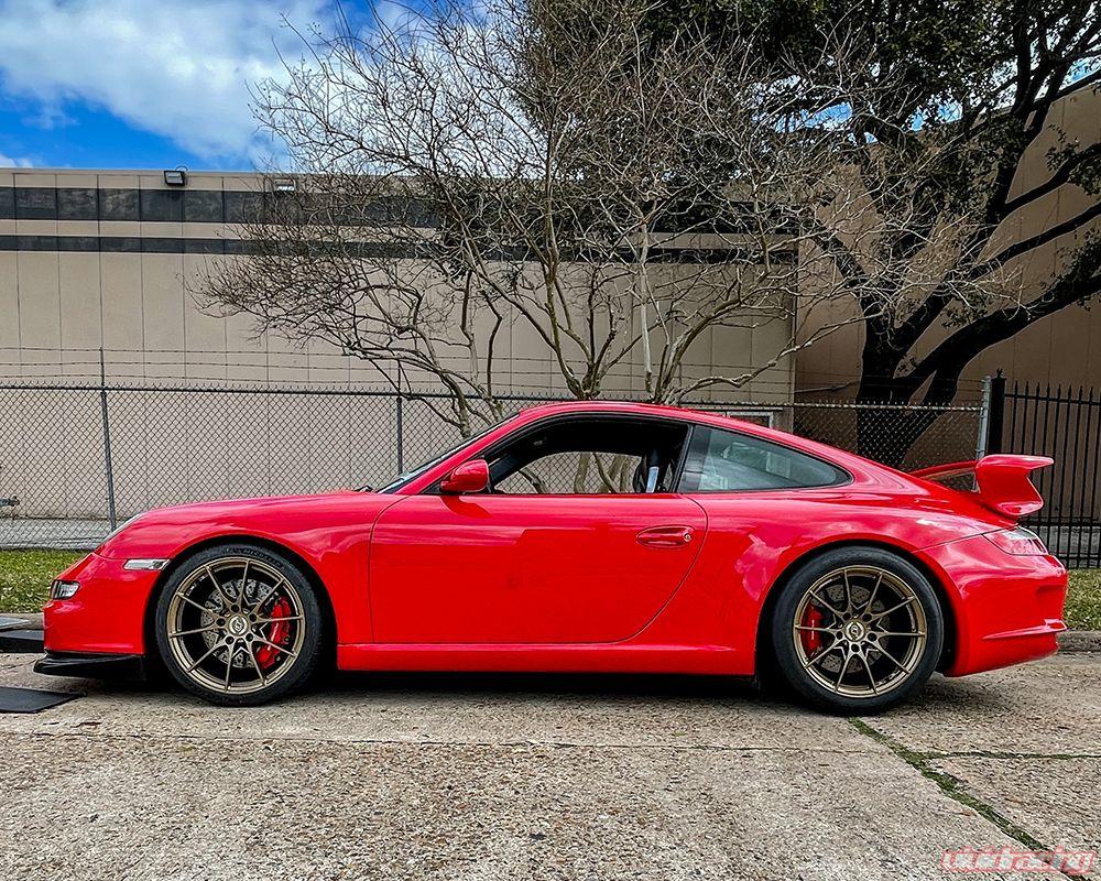 VR Forged D03 Wheel Package Porsche 997 Carrera | GT3 19x8.5 19x12 Satin Bronze