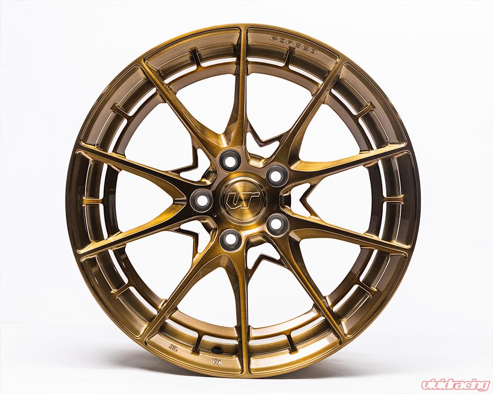 VR Forged D03-R Wheel Package Honda Civic Type-R 18x9.5 Brushed Gold - 0