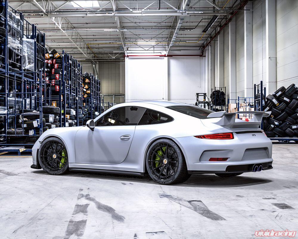 VR Forged D03-R Wheel Package Porsche 991 GT3 | 991 Turbo 20x9 20x12 Centerlock Matte Black