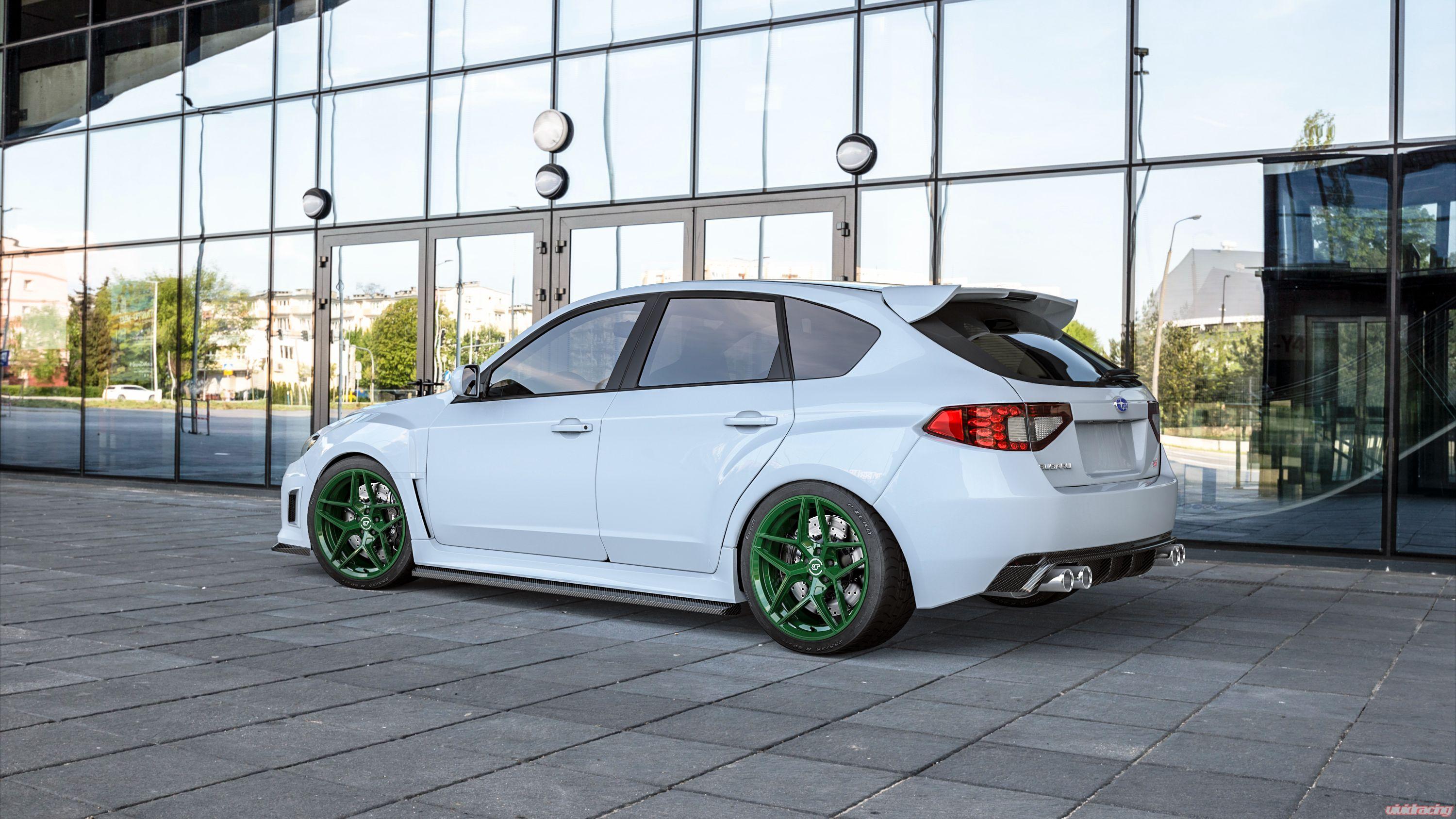 VR Forged D04 Wheel Package Subaru WRX STI 18x9.5 Army Green