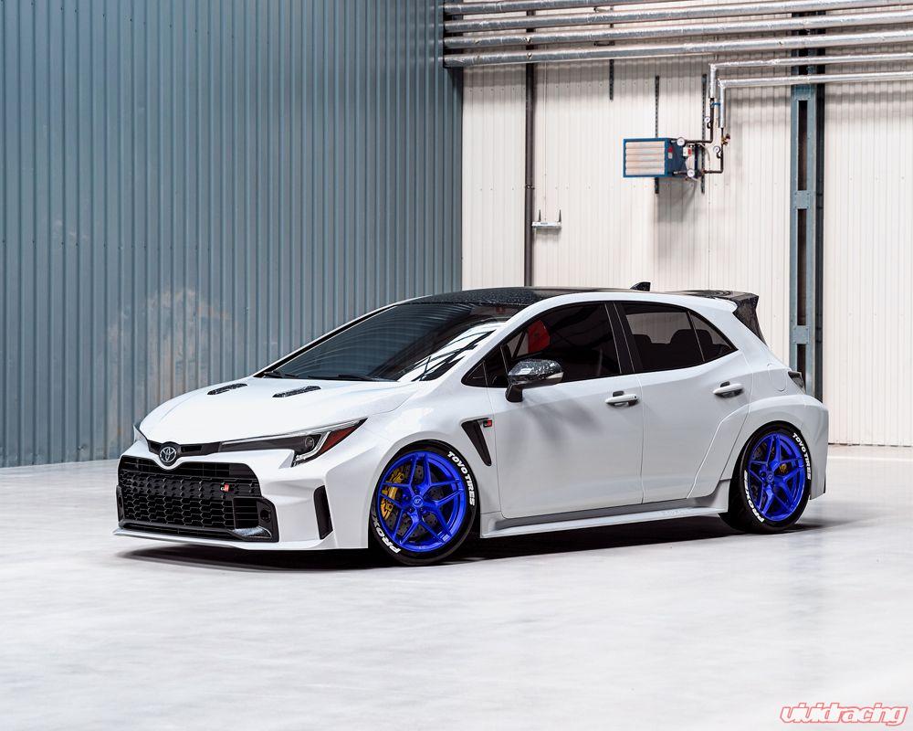 VR Forged D04 Wheel Package Toyota GR Corolla 18x9.5 Dark Blue