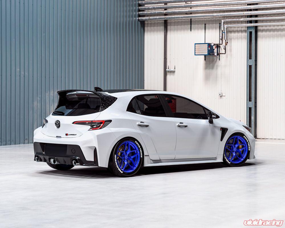 VR Forged D04 Wheel Package Toyota GR Corolla 18x9.5 Dark Blue