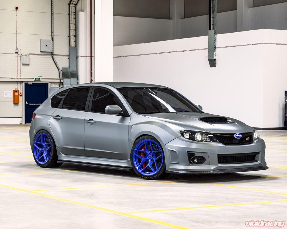 VR Forged D04 Wheel Package Subaru WRX STI 18x9.5 Dark Blue