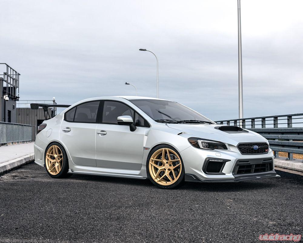 VR Forged D04 Wheel Package Subaru WRX STI 18x9.5 Satin Gold