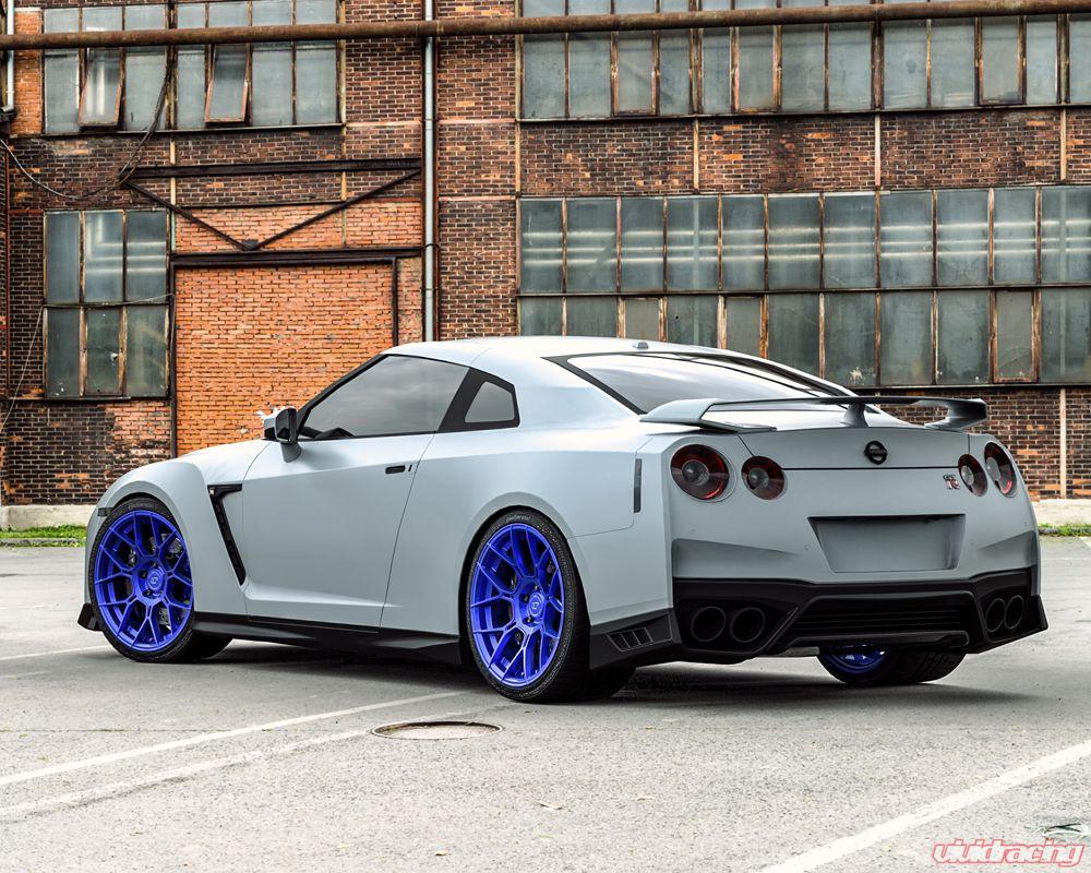 VR Forged D09 Wheel Package Nissan GT-R 20x10 20x12 Dark Blue