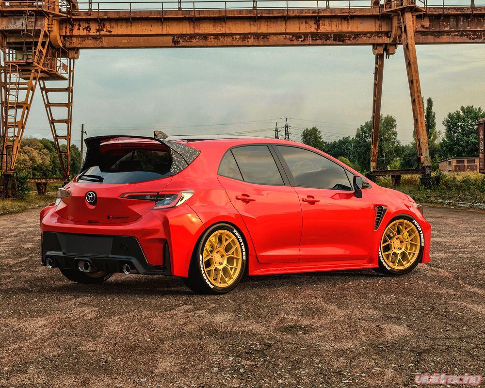 VR Forged D09 Wheel Package Toyota GR Corolla 18x9.5 Satin Gold