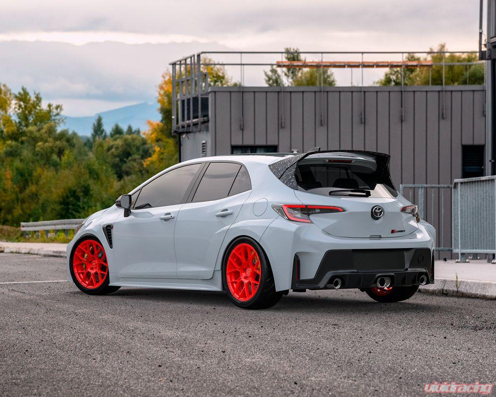 VR Forged D09 Wheel Package Toyota GR Corolla 18x9.5 Brushed Red