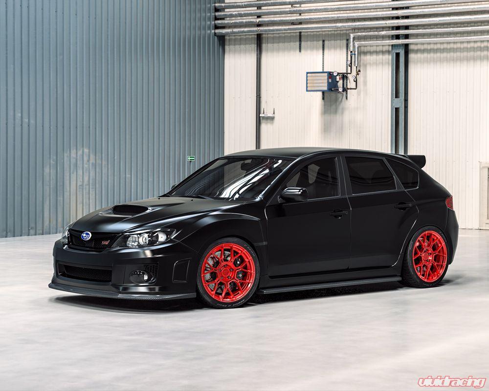 VR Forged D09 Wheel Package Subaru WRX STI 18x9.5 Brushed Red