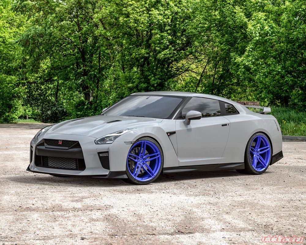 VR Forged D10 Wheel Package Nissan GT-R 20x10 20x12 Dark Blue