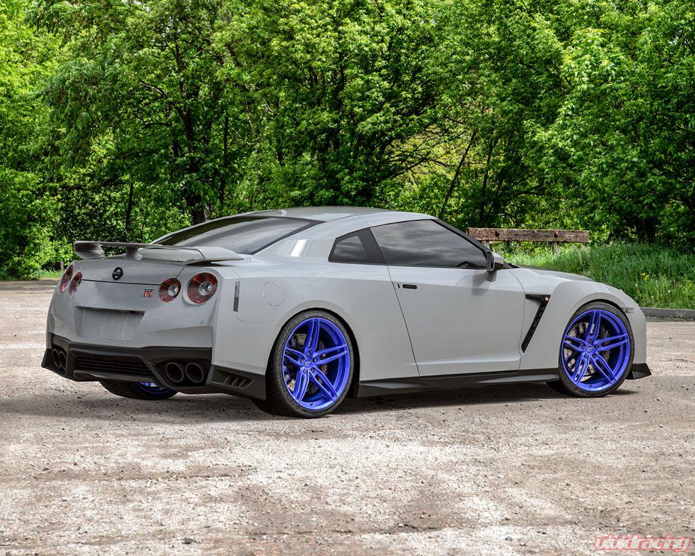 VR Forged D10 Wheel Package Nissan GT-R 20x10 20x12 Dark Blue