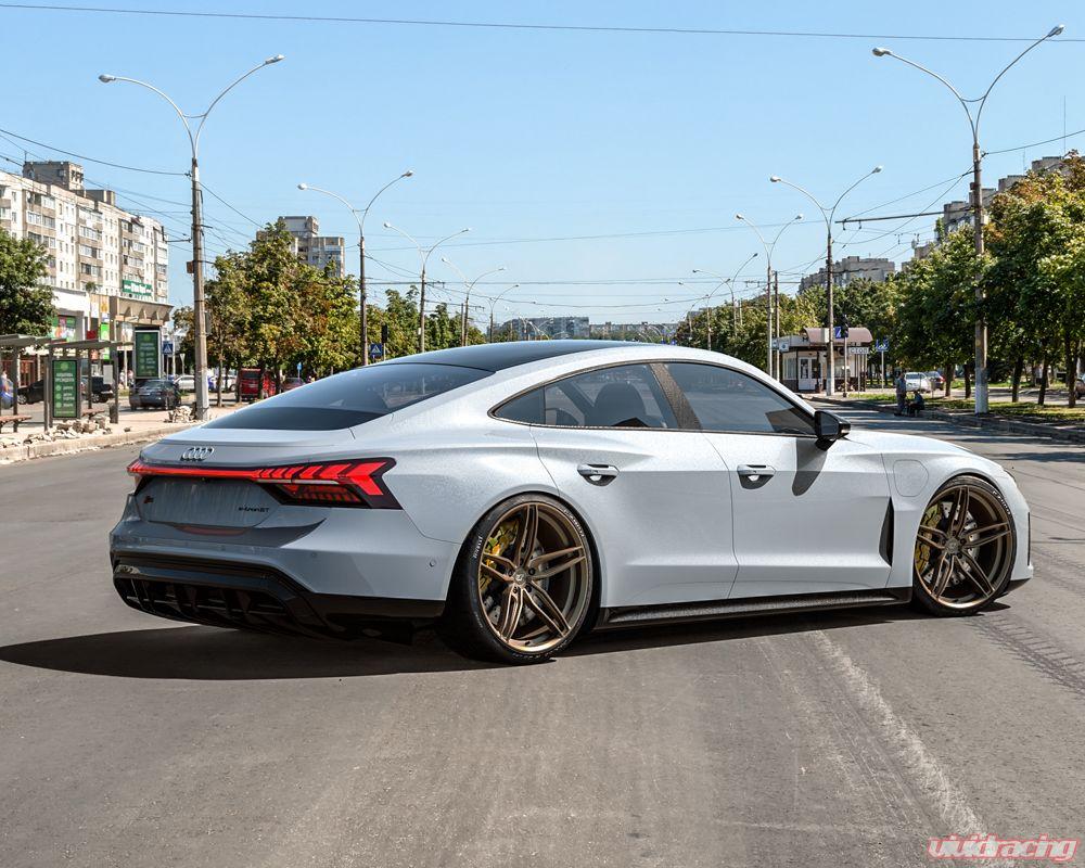 VR Forged D10 Wheel Package Audi e-tron GT Sedan 22x10 22x11.5 Satin Bronze