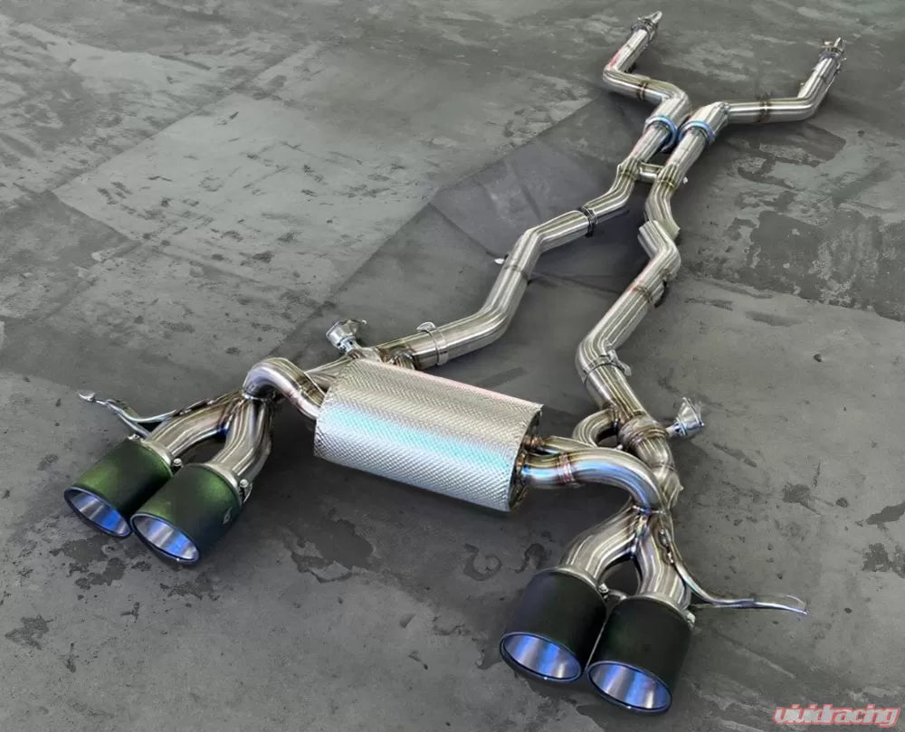 VRP Valvetronic Exhaust Muffler with Quad Tips BMW M3 G80 M4 G82