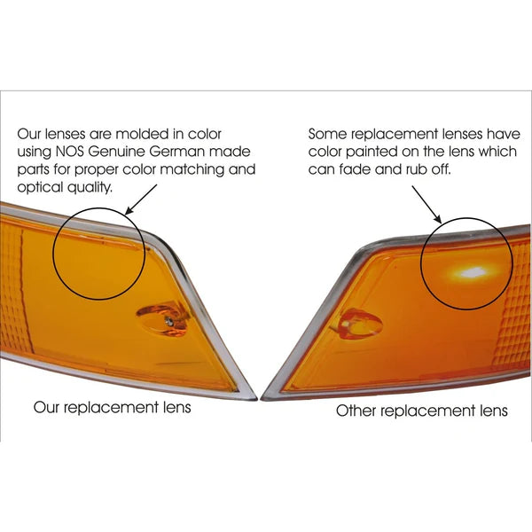 Tail Light Lens (Right) - Porsche / 69'-89' 911 / 912 / 930 | 91163195000-URP - 0