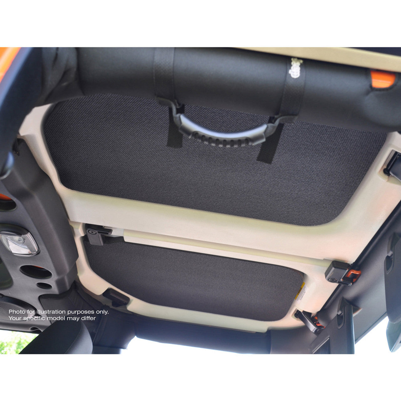 DEI 18-23 Jeep Wrangler JL 4-Door Boom Mat Complete Headliner Kit - 13 Piece - Gray Leather Look