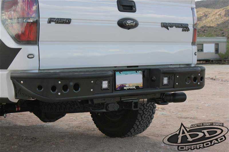 Addictive Desert Designs 10-14 Ford F-150 Raptor Venom Rear Bumper w/ Backup Sensor Cutouts