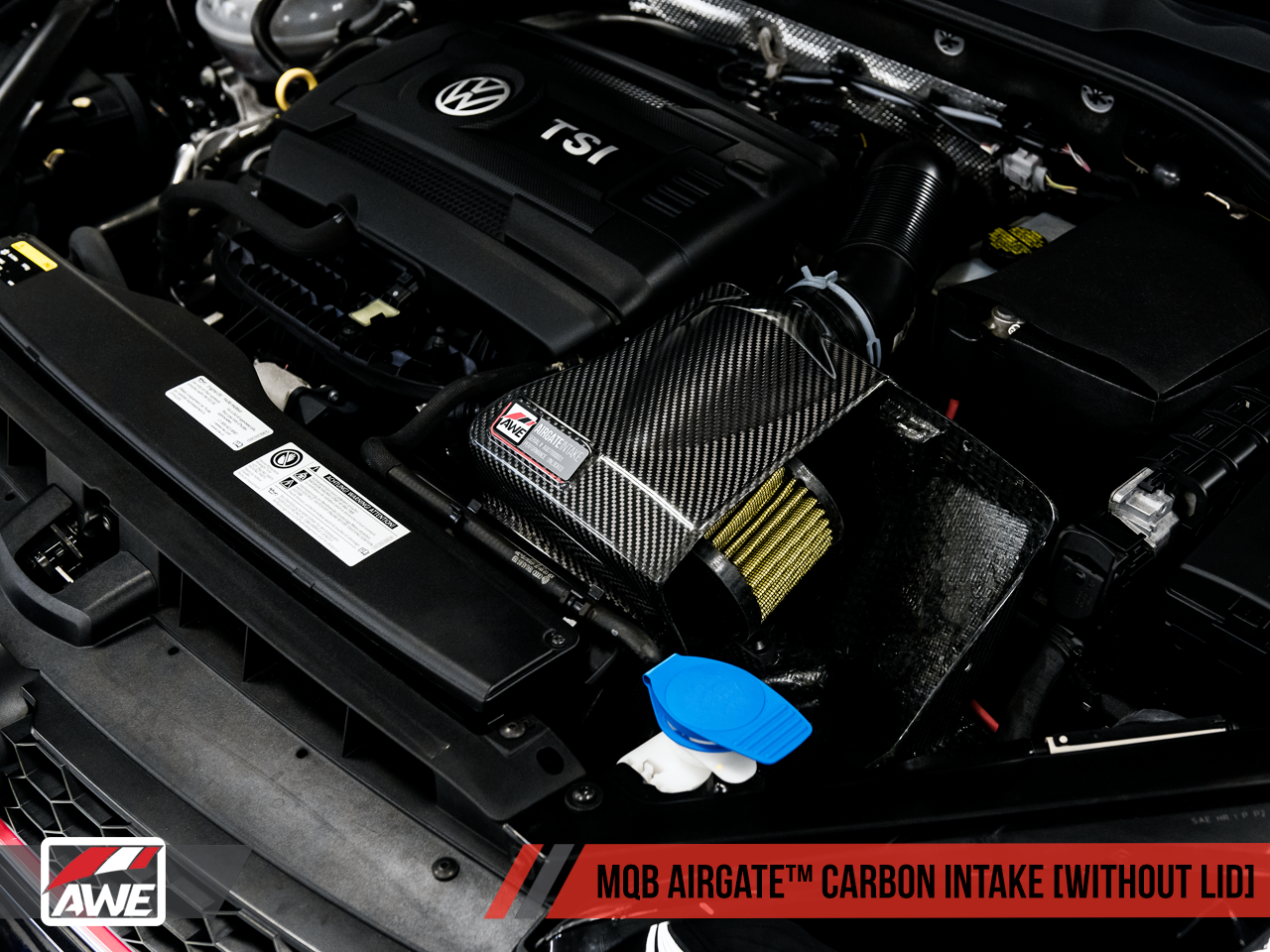 AWE AirGate™ Carbon Intake for Audi / VW MQB (1.8T / 2.0T) - Without Lid