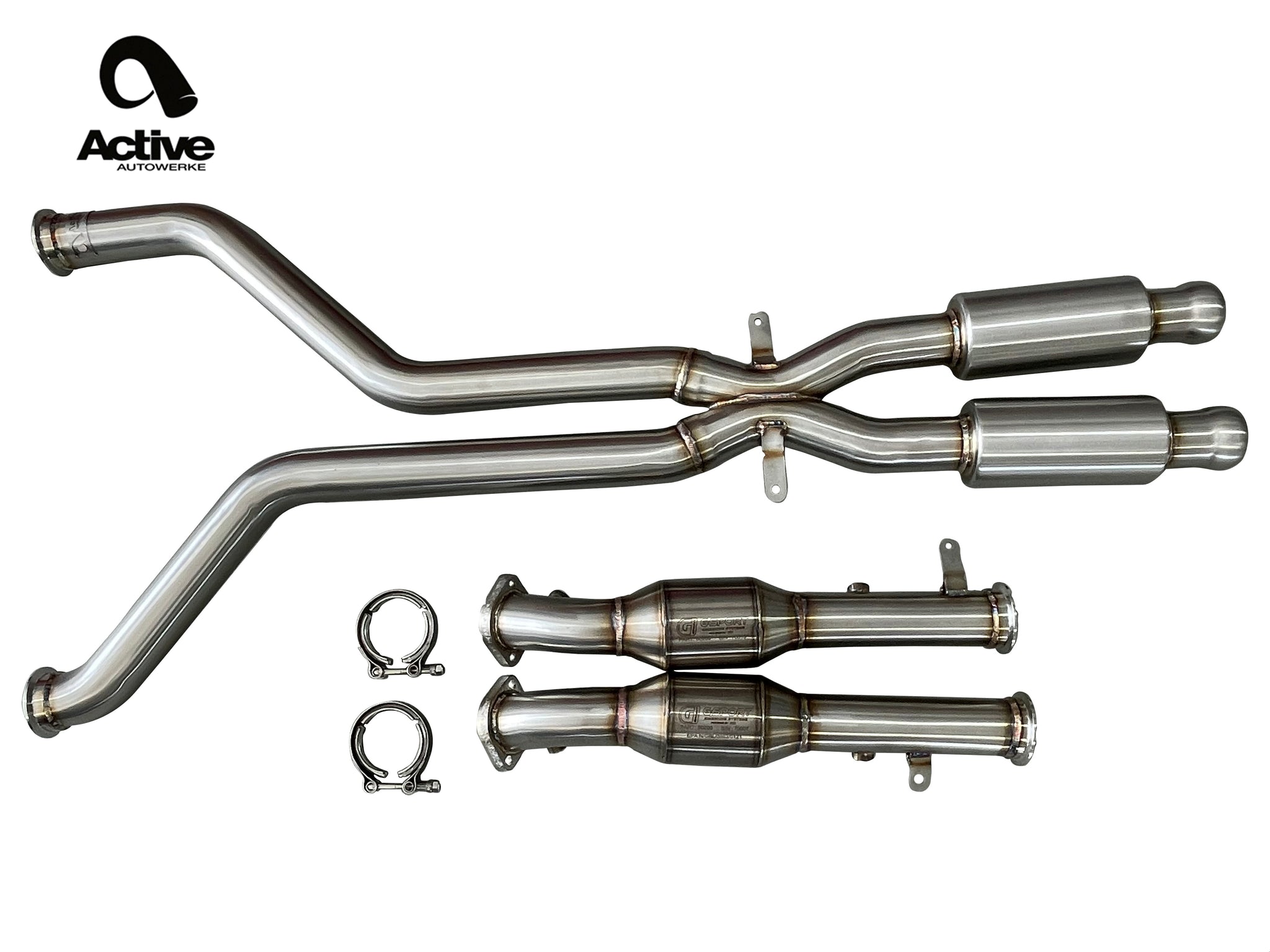 ACTIVE AUTOWERKE E9X M3 SIGNATURE X PIPE WITH GESI ULTRA HIGH FLOW CATS