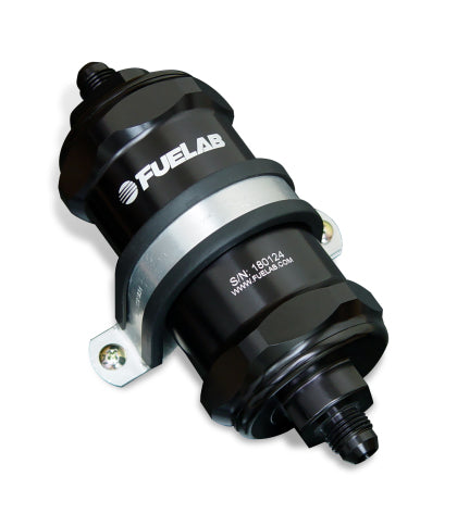 Fuelab 818 In-Line Fuel Filter Standard -6AN In/Out 6 Micron Fiberglass