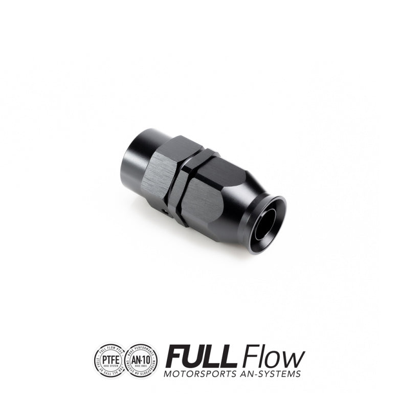 NUKE FULL FLOW PTFE HOSE END FITTING STRAIGHT AN-10