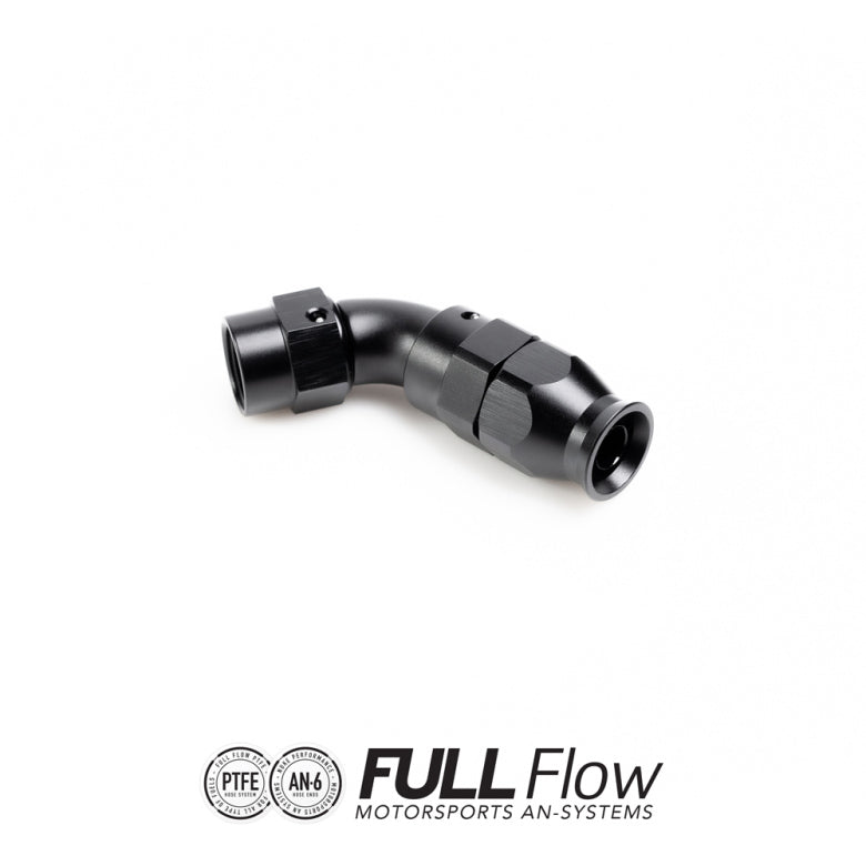 NUKE FULL FLOW PTFE HOSE END FITTING 60 DEGREE AN-6