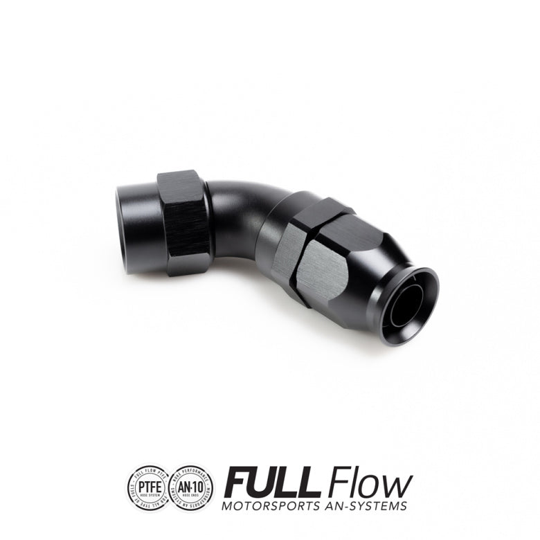 NUKE FULL FLOW PTFE HOSE END FITTING 60 DEGREE AN-10