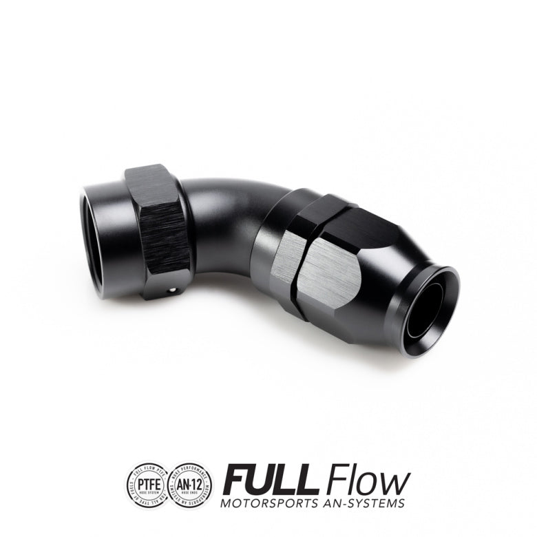 NUKE FULL FLOW PTFE HOSE END FITTING 60 DEGREE AN-12