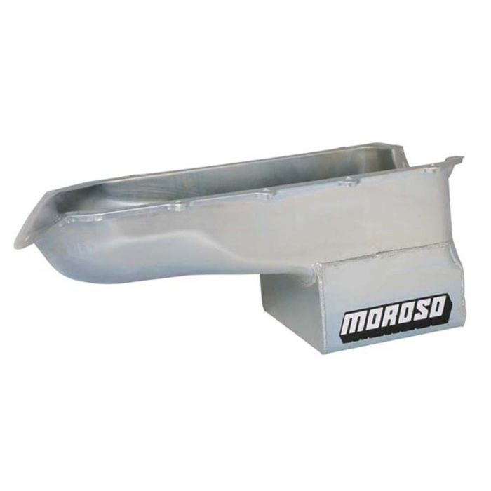 Moroso Pontiac V-8 (301-455) Extra Deep Wet Sump 8qt 9.75in Steel Oil Pan