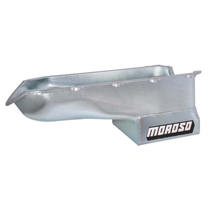 Moroso Pontiac V-8 (301-455) Deep Wet Sump 7qt 8.5in Steel Oil Pan