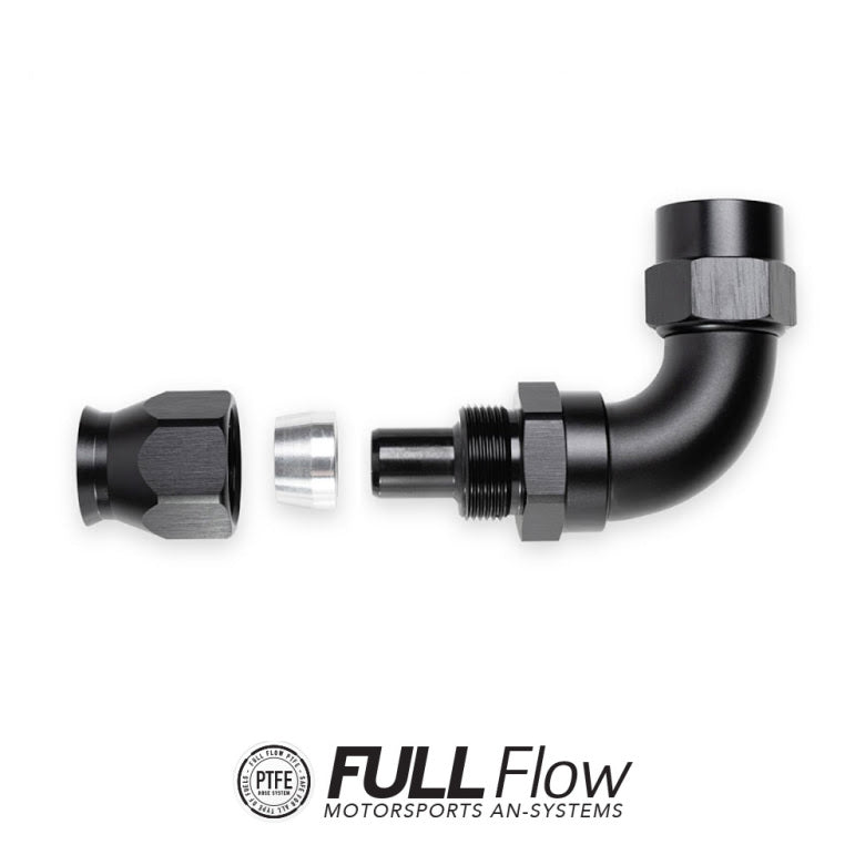 NUKE PTFE HOSE END FITTING SPARE SOCKET AN-10. BLACK - 0