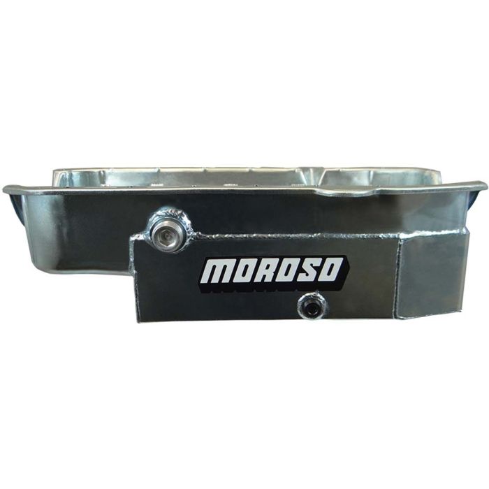 Moroso 80-85 Chevrolet Small Block (w/1in Inspection Bung) Wet Sump 8qt 6.5in Steel Oil Pan