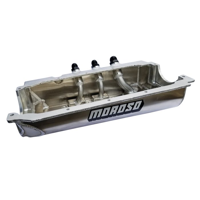 Moroso Dart/Rocket Spread Rail Dirt Late Model (w/Three Pick Ups) Dry Sump 6.5in Aluminum Oil Pan