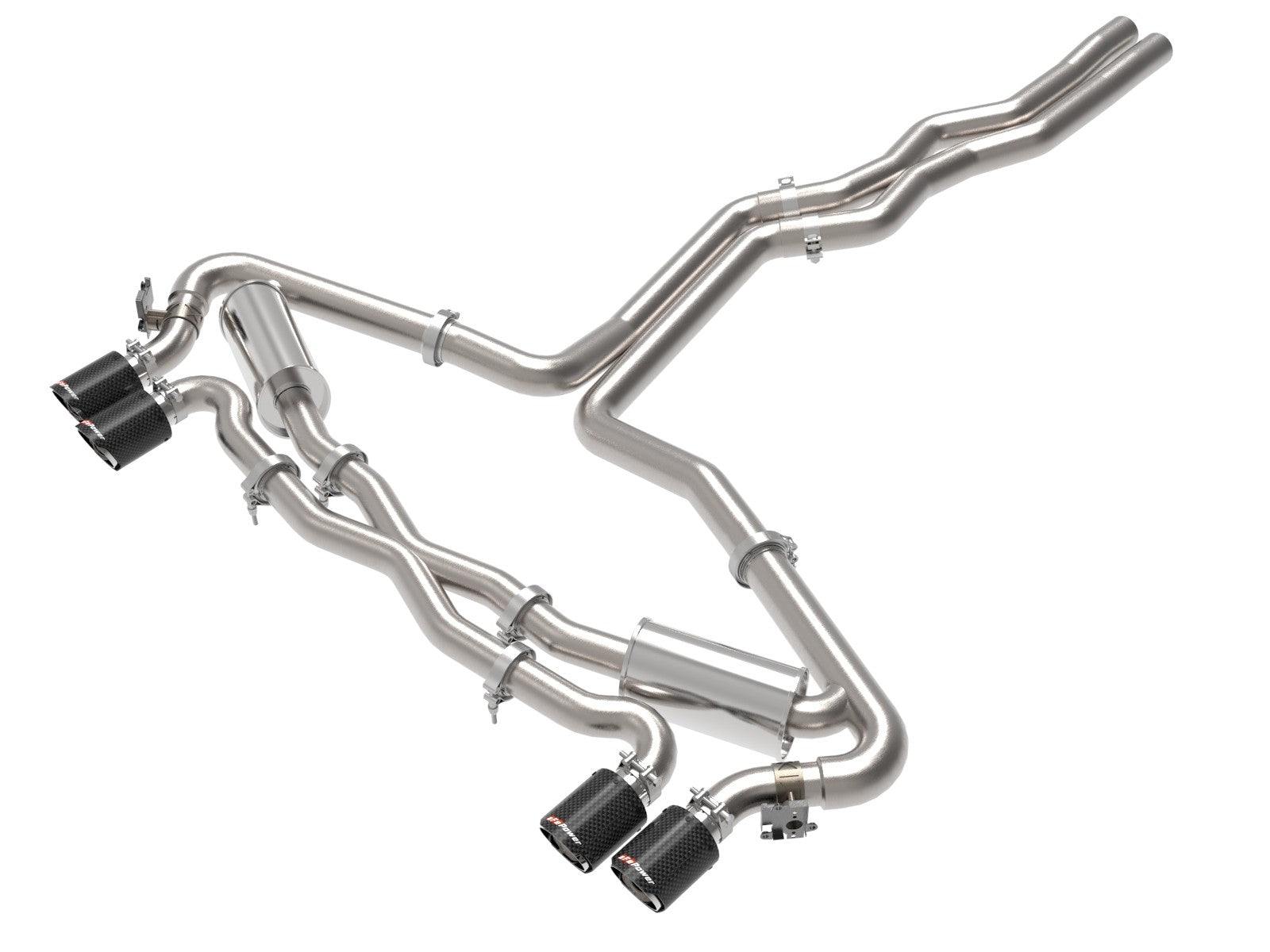 aFe 20-22 Audi RS6 Avant V8 4L (tt) MACH Force-Xp 3in to 2.5in 304 SS Cat-Back Exhaust